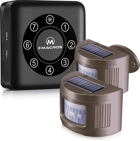 Wireless Solar Driveway Alarm Includes 1 AC Powered Base Receiver and 1 Sensor. . Emacros driveway alarm